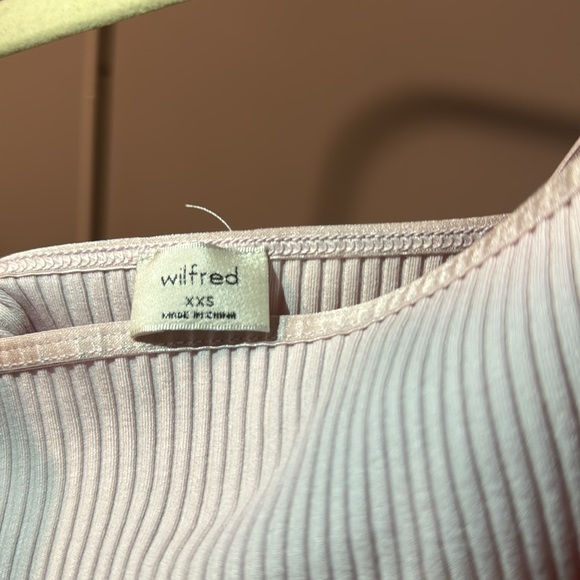 Aritzia ribbed tank. Size : XXS. Baby pink - Picture 3 of 3